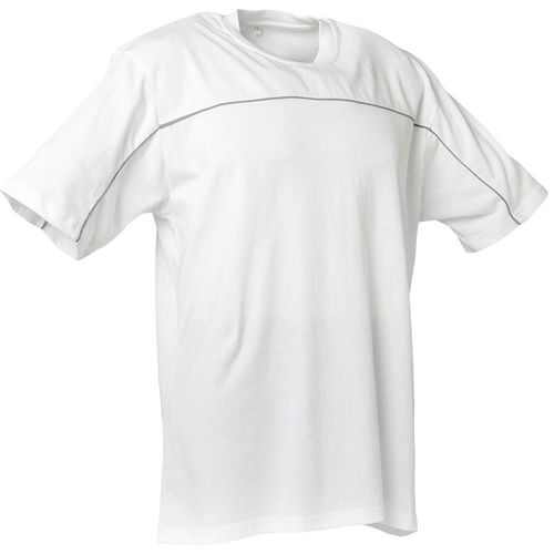 Planam T-Shirt Unisex Modell 2603 Farbe reinweiß/zink