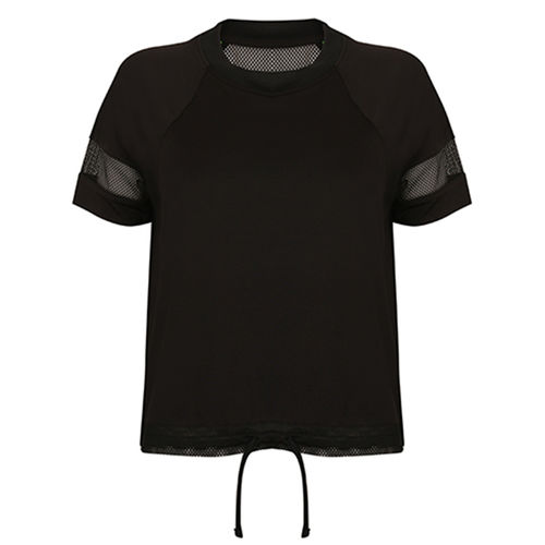 Tombo Damen Oversize T-Shirt mit Tunnelzug Saum Gr. XS-XXL